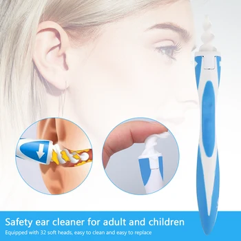 

Ear Wax Pick Cleaner Remover Spiral Head Ear-Cleaning Device Safety Earpick Set Earpick Ear Cleaning Earwax Remover