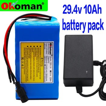 

24V 10ah Electric bicycle Lithium Ion Battery 29.4V 10000mAh 15A BMS 250W 24V 350W 18650 Battery Pack Wheelchair Motor + charger