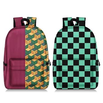 

Demon Slayer Kimetsu no Yaiba Backpack Tanjirou Giyuu 3D School Bags for Teenage Girls Boys Laptop Backpack Women Men Travel Bag