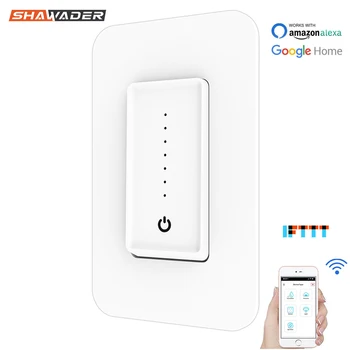 

WiFi Smart Fan Light Dimmer Wall Touch Switch SmartLife Tuya APP Remote Voice Control Switches work with Alexa Google Home IFTTT