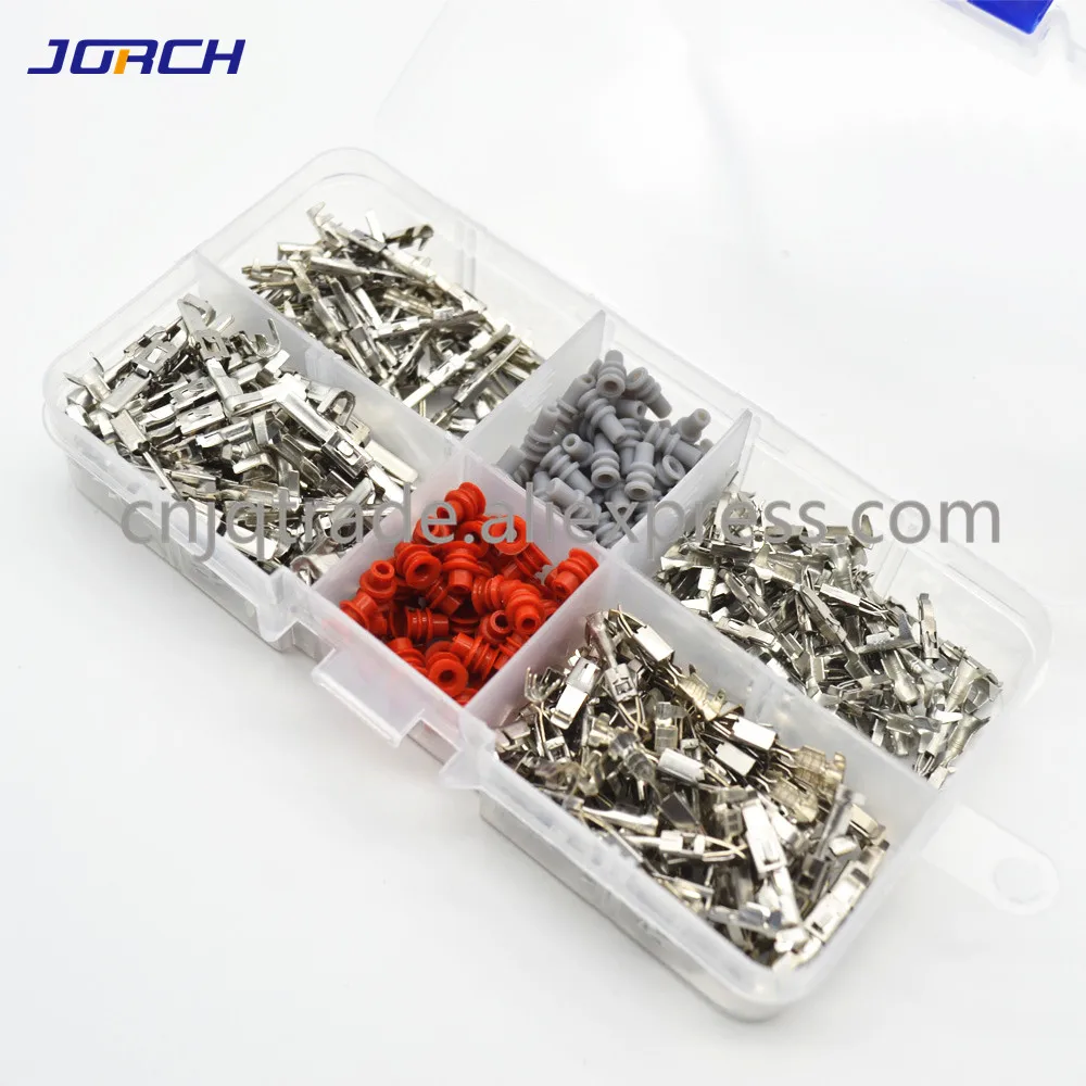 

400pcs terminal Box VW 1.5/3.5 series auto electrical female and male wire terminal 964274-2 964269-2 929939-3 964286-1 964296-1