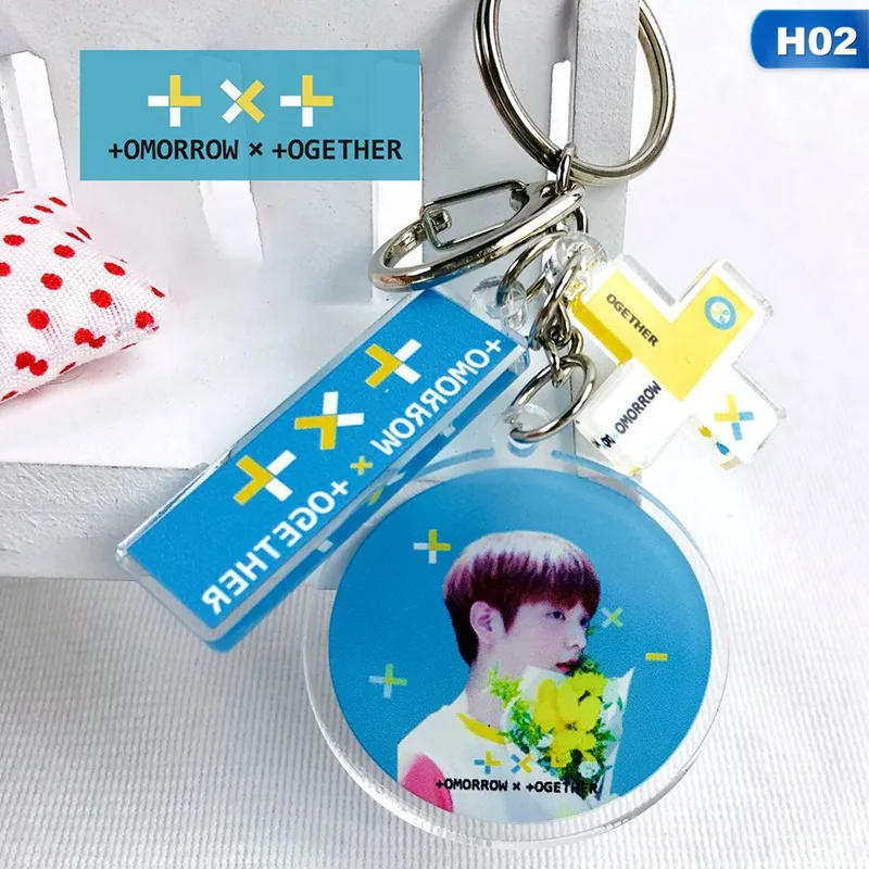 02 TXT для мальчиков брелок для ключей The Dream Chapter TOGETHER xtogether TXT брелок для женщин Шарм брелок на сумку подарок - Цвет: 02