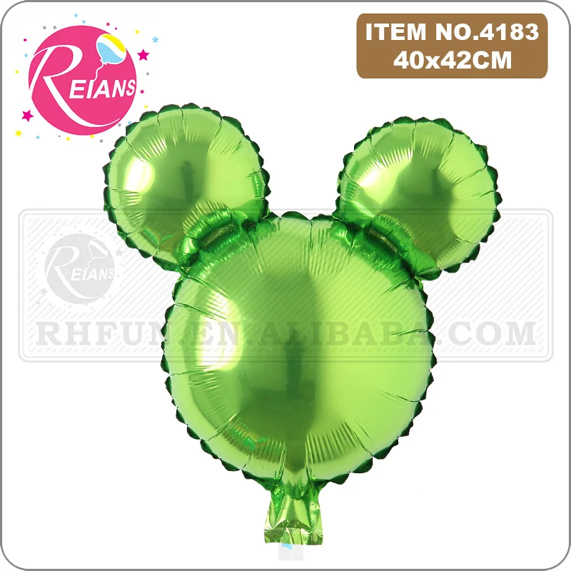 Birthday Aluminum Balloons cartoon pure color mouse Head Cartoon Foil Balloons Kids Birthday Party Supplies Wedding Decorations foil balloons birthday balloons birthday balloon set party balloon set birthday party decoration set aluminum balloon inflatable balloon