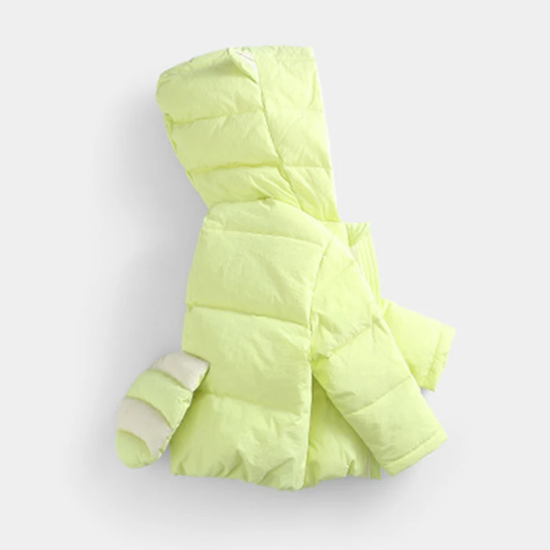 Детское пальто хлопковый пуховик для мальчиков и девочек, Детский пуховик Куртка с Пчелкой теплая Модная зимняя одежда с капюшоном