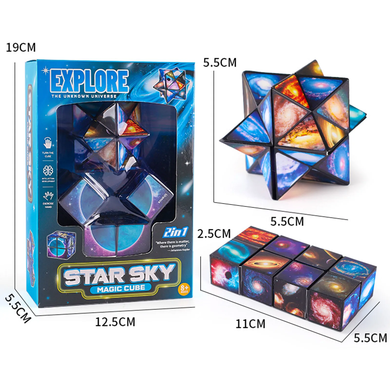 InfinityCube Toy Starry Sky Infinity Magic Cube Square Children's Fingertips Decompress Magic Square Antistress Funny Hand Toys fidget toys anti stress toys puzzle cube magic puzzle cube mini fingertip toy
