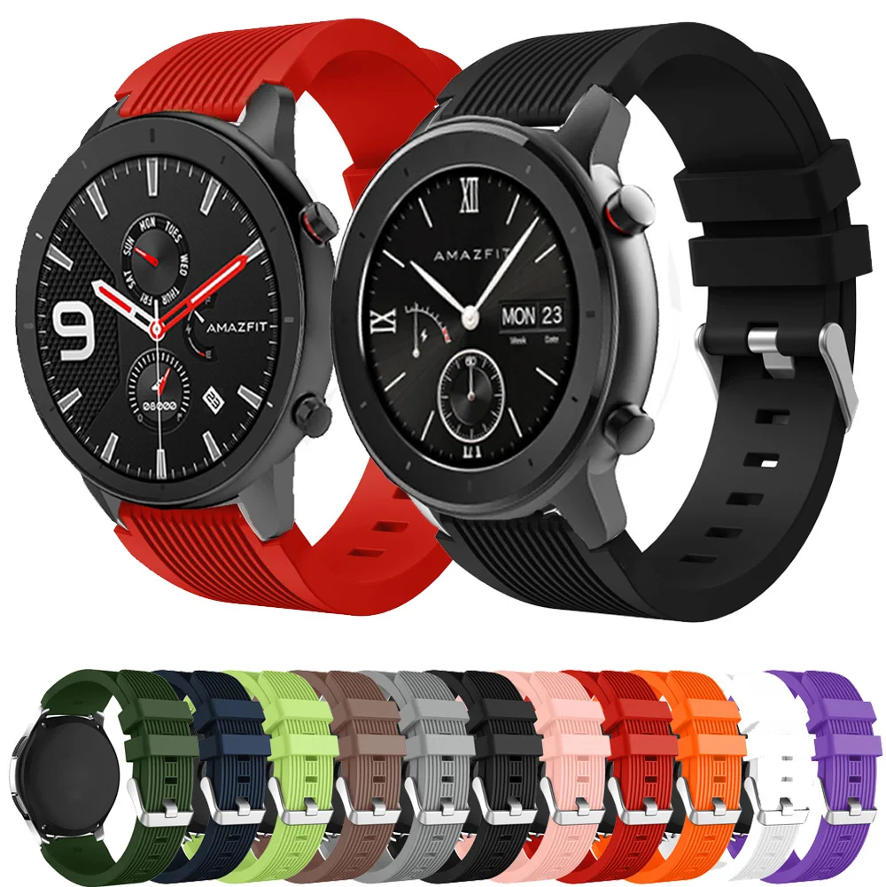 Ремешок для часов Huami Amazfit GTR 47 мм силиконовый ремешок наручных спортивный смарт