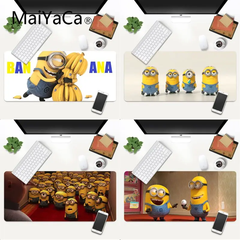 

MaiYaCa Beautiful Anime Minion Bananapng gamer play mats Mousepad Gaming Mouse Mat xl xxl 800x300mm for world of warcraft