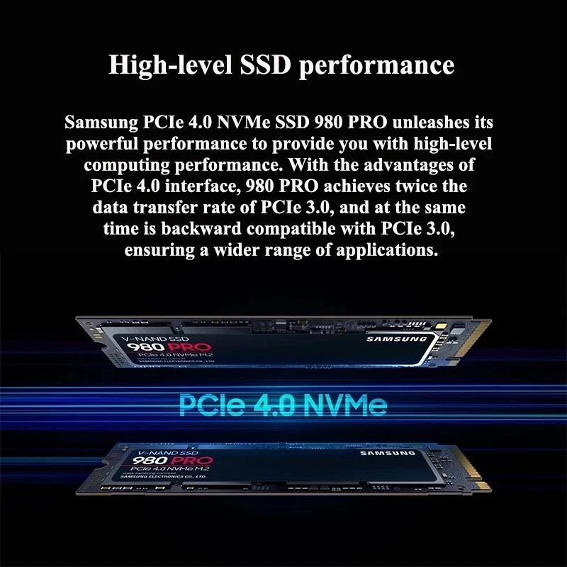 2.5 internal ssd SAMSUNG 980 PRO NVMe M.2 SSD Hard Disk 500GB Internal Solid State Drive 1TB PCIe 4.0 NVMe M.2 Pen Drive 2tb 250gb For Laptop PC internal sata ssd SSDs