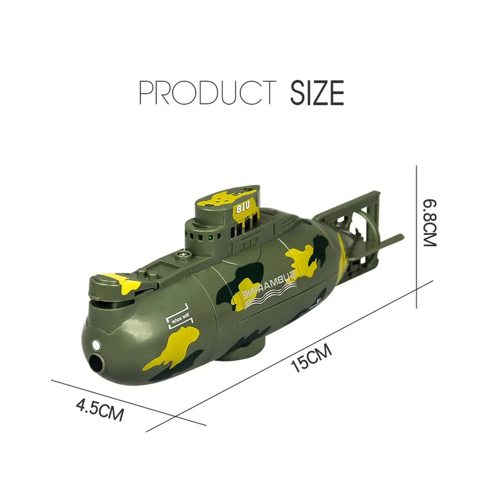 Беспроводная мини радиоуправляемая подводная лодка для дайвинга, плавающая мини-подводная лодка, Детская летняя водяная игрушка, перезаряжаемая игрушка для моделирования с дистанционным управлением