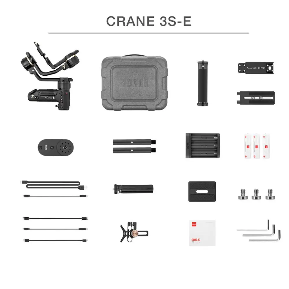 ZHIYUN Crane 3S/крана 3S E 3 осевой портативный монопод с шарнирным замком супер жесткими