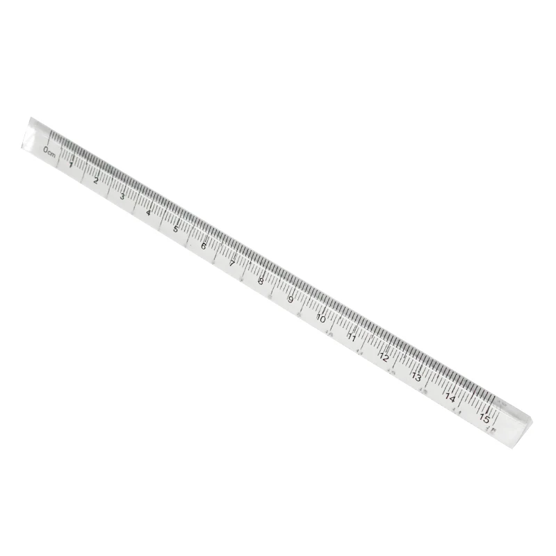 Mohamm 1PC Transparent Triangle Ruler Stationery School Supplies