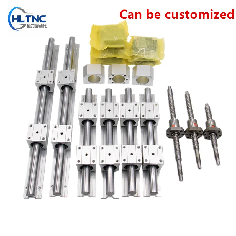 4 шариковых винта SFU1605 500/1000/1600/1600 мм + 6 линейных railsSBR16 500/100/1600 комплекты 4BK/BF12 гайки