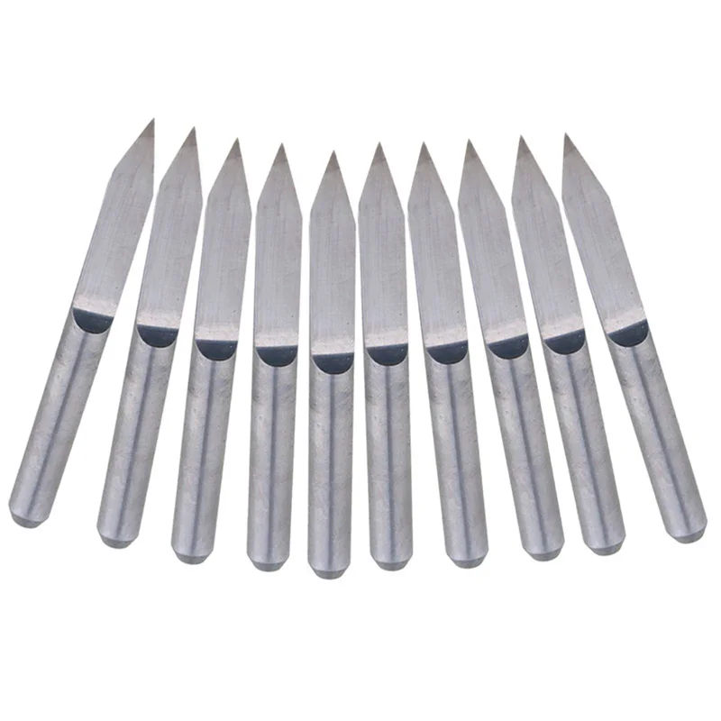 CNC-Fräser Carbide CNC Tool Für Platine 10 Stücke Hartmetall-Stich-Bits Nützlich Langlebig