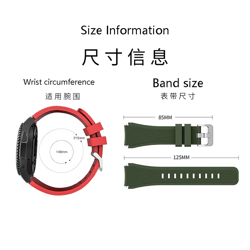 Ремешок для часов Samsung Galaxy Watch 46 мм/42 мм/active 2 Gear S3 Frontier/huawei Gt 2e/2/gts браслет 20/22
