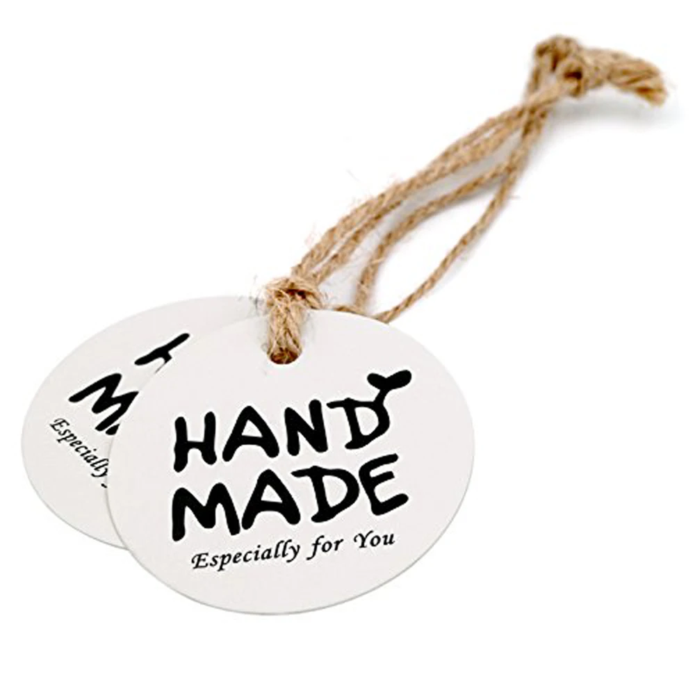 Kraft Paper Gift Tags kraft paper tags packaging labels Thank You For Celebrating With Us Labels Handmade For Wedding Party Decoration Packaging Hang Paper 100Pcs