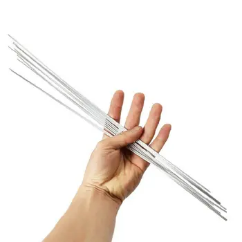 

50Pcs 2mm 50cm/19.7" Low Temperature Aluminum Welding Wire Flux Core Soldering Rod WE53 Copper Replacement No Need Solder Powder