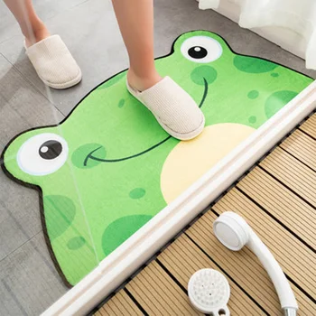 

1pc Cartoon Floor Mat Bedroom Door Mat Bathroom Non-slip Absorbent Foot Mat Door Entrance Mat Household Supplies (40x80cm Orange