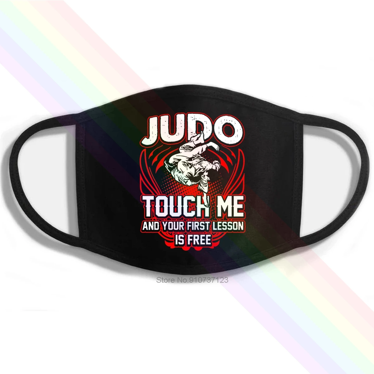 Judo Touch Me And Your First Lesson is-free Printing Washable Breathable Reusable Cotton Mouth Mask | Аксессуары для одежды