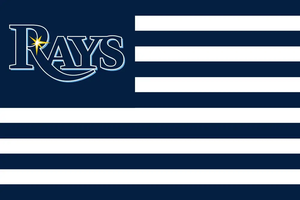 A4 Бейсбольный флаг с логотипом Tampa Bay Rays, 3ft X 5ft, полиэстеровый баннер, летающий флаг размером 150X90 см - Цвет: A4