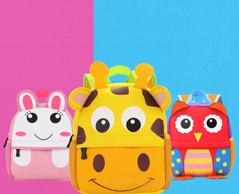 Animal Plush Backpack Toddler Kid Children Boy Girl 3d Cartoon School Bag Kindergarten Little Bags Cute Baby Bag Animal Backpack