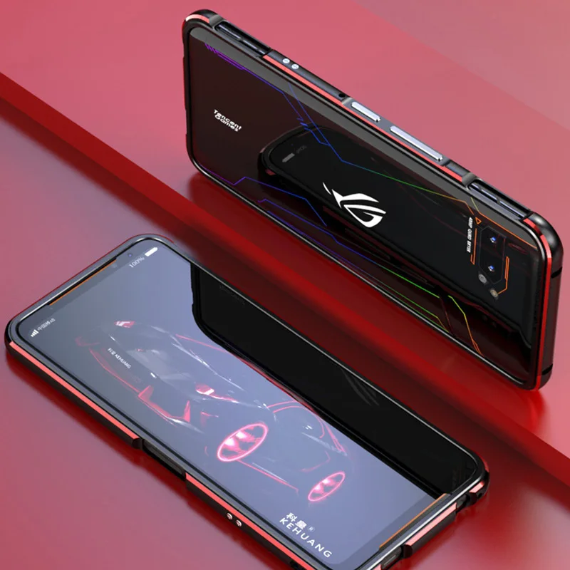Для ASUS ROG 2 Чехол ROG2 металлический бампер смешанный цвет защитный чехол для ASUS ROG Phone II чехол алюминиевый бампер для телефона Funda Rog 2