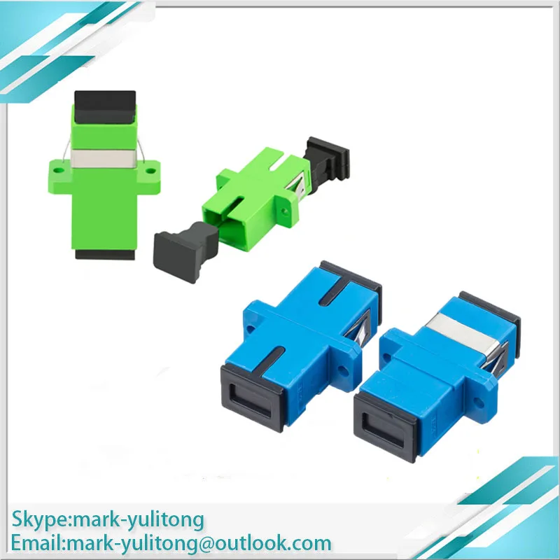 

20/50/100pcs SC APC UPC fiber optic connector adapterflange connector upc apc connectors fiber optic sc optical fiber connector