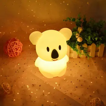 

LED Koala Cute Appease Glow Night Light Feeding Lights Baby Sleeping Toy Kids Christmas Gift Nightlight For New Year Nightlights