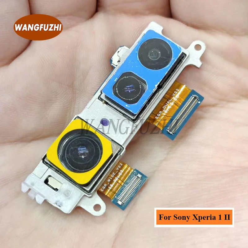 

WANGFUZHI Original New Back Rear Camera for Sony Xperia 1 II Main Camera Replacement Part