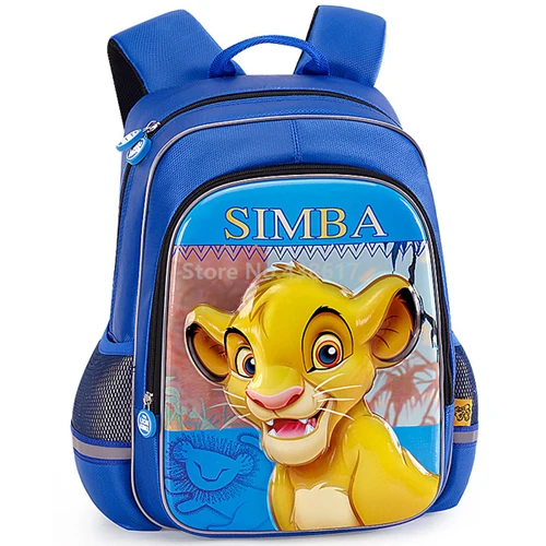 New 3D The Lion King Simba Pumbaa Boys School Bag For Kids Children Elementary Primary School Book Backpack Bag