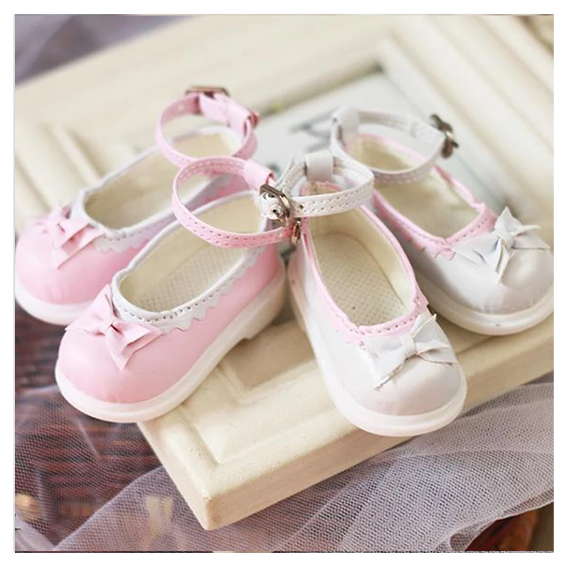 1/4 BJD shoes pink / white color doll shoes for 1/4 BJD SD DD doll shoes doll leather shoes doll accessories litchi grain 360 degree rotary stand leather flip case for huawei mediapad m3 lite 10 10 1 inch pink