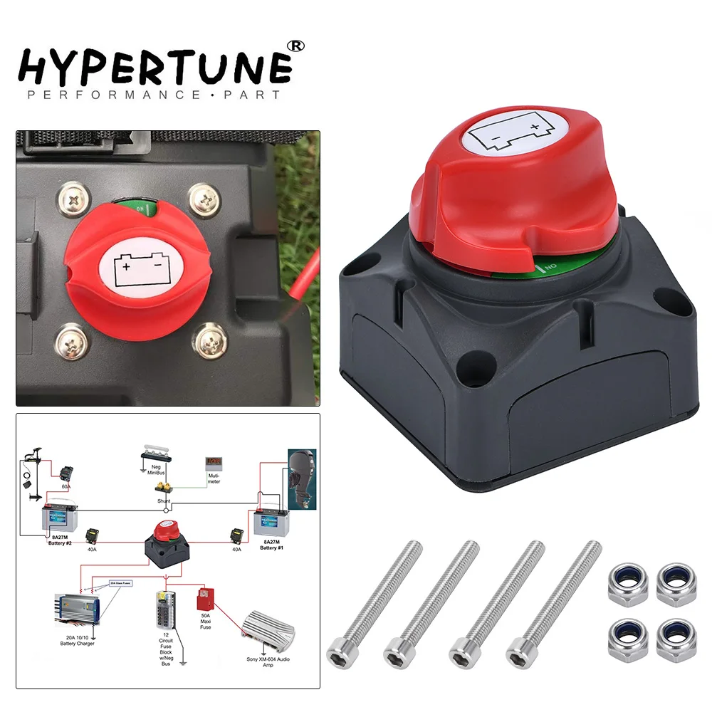 

12V-60V 100A-300A For Car Auto RV Marine Boat Battery Selector Isolator Disconnect Rotary Switch Cut