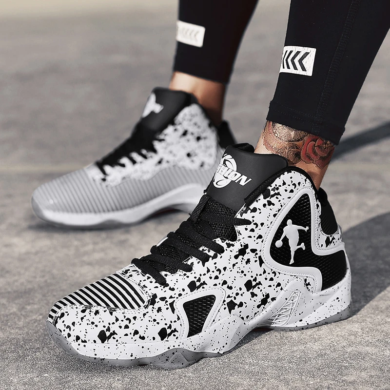 Мужские баскетбольные кроссовки с высоким берцем, спортивная обувь для тренировок, уличная противоскользящая Спортивная обувь Jordan Basket Homme