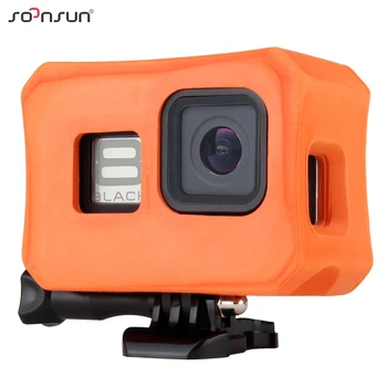 

SOONSUN Orange Float Buoyancy Cover Box Protective Frame Case Shell for GoPro Hero 8 Black for Go Pro 8 Float Accessories