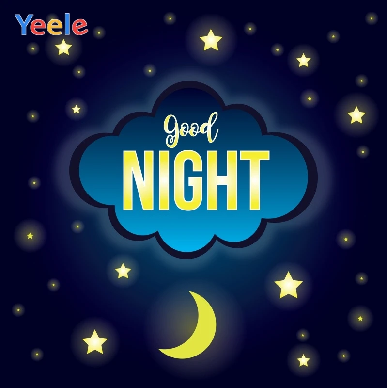 Yeele Wall Decor Photocall Good Night Starry Sweetie Photography Backdrops Personalized Photographic Background For Photo Studio |
