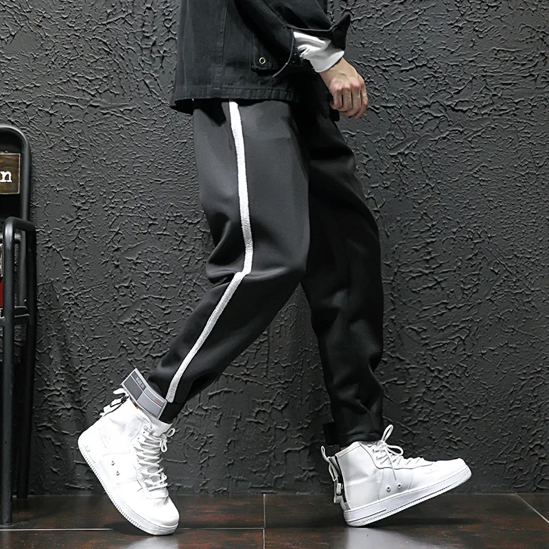 

Japanese-style Loose And Plus-sized Velcro Athletic Pants Trousers Ankle Banded Pants Harem Pants