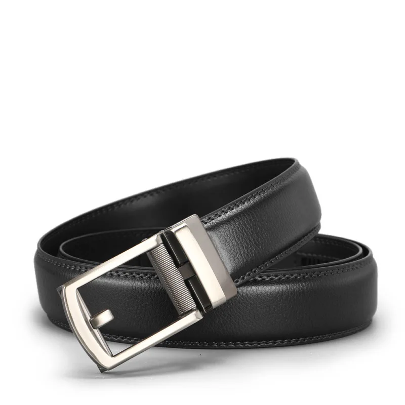 DL3 3.5cm Mens Designer Leather Business Belt Free Buckles Luxury Belts Black Strap Fake Pin Buckle Men Clip With Box | Аксессуары для