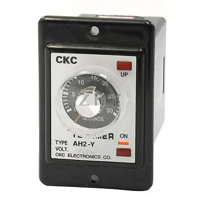 

AH2-Y AC 220V 0-30s Seconds DPDT Power On Time Delay Relay Timer