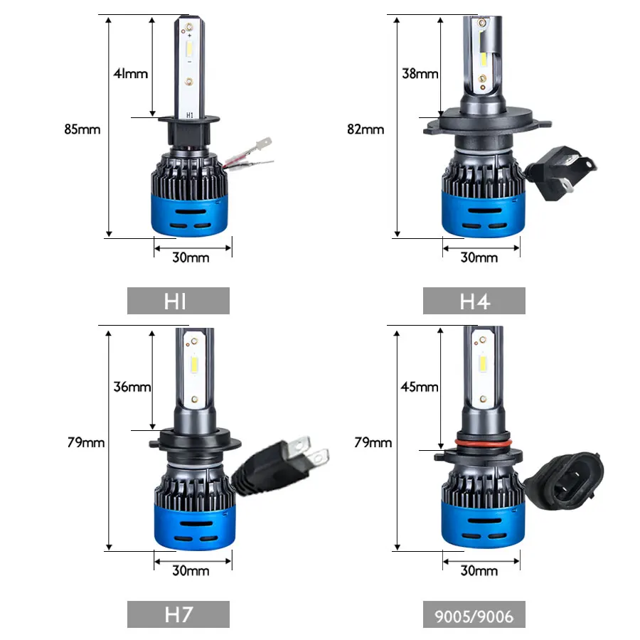 1 комплект H4 светодиодный фара мотоцикла 1860 чип 12000K H1 H7 H11/H8/H9 HS1 светодиодный 12V Мотоцикл головная лампа скутер 3000K 4300K 6500K