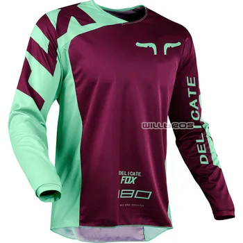 

New 180 Race Jersey Delicate Fox ATV Bike Motocross Dirt Downhill Offroad MX DH MTB BMX Racing