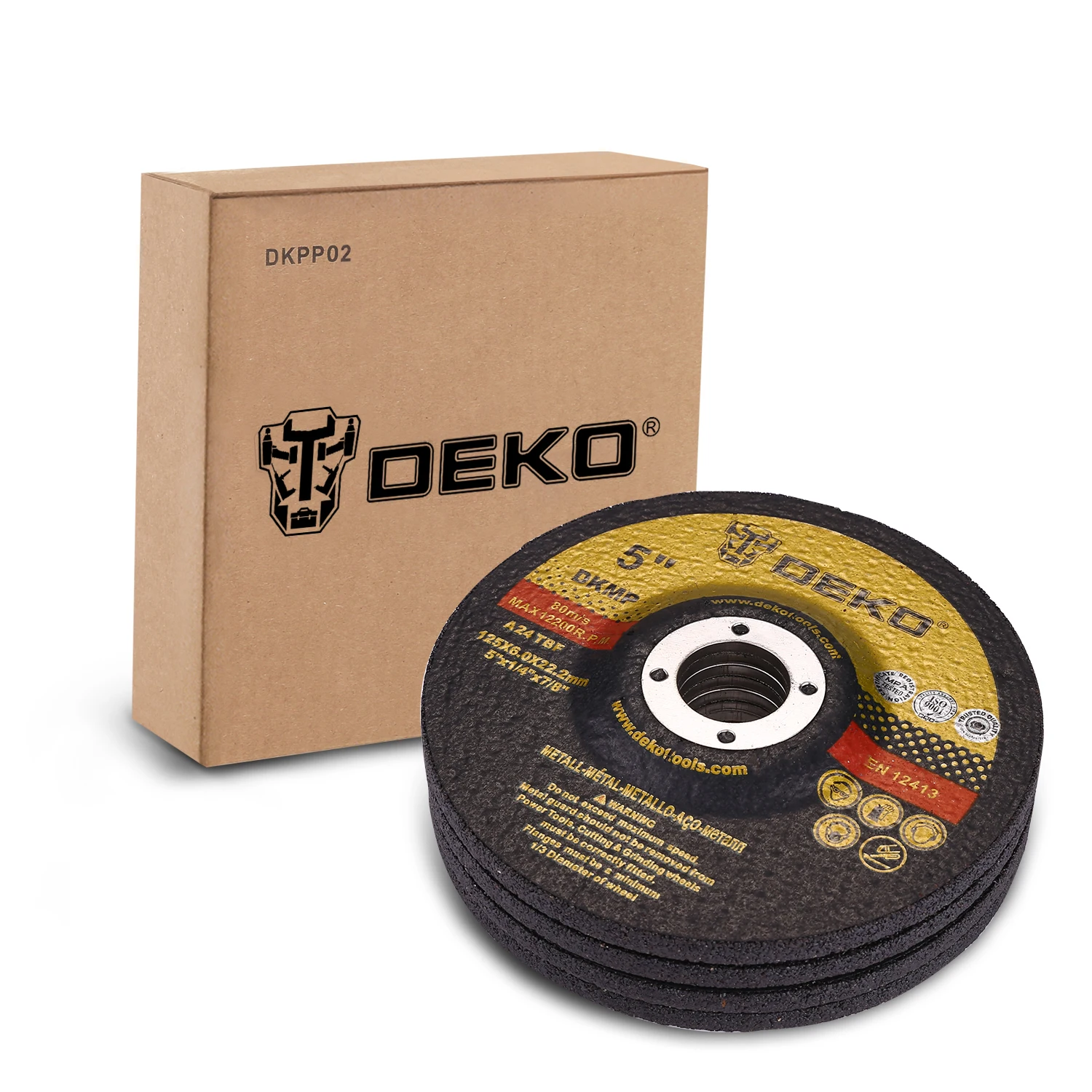 DEKO 앵글 그라인더 기계용 연삭 디스크, 커팅 디스크, 125mm 앵글 그라인더 휠, DKAG25LD1, DKAG25LD2, 4 개