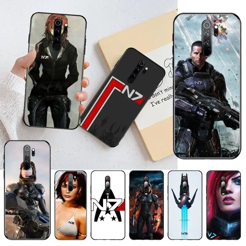 Черный мягкий чехол PENGHUWAN N7 Mass Effect для телефона Redmi Note 8 8A 7 6 6A 5 5A 4 4X 4A Go Pro Plus Prime |