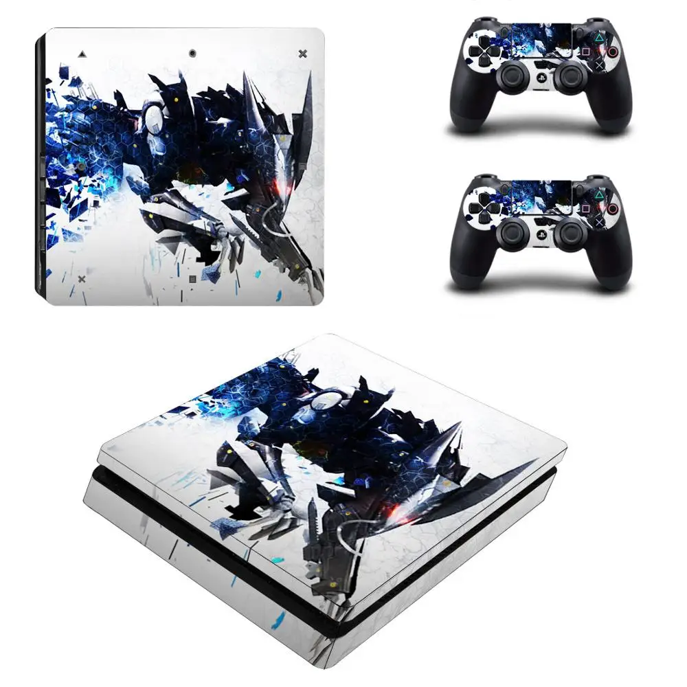 Металлическая Шестерня твердая PS4 тонкая кожа Наклейка для sony playstation 4 консоль и контроллеры наклейка PS4 тонкая Наклейка виниловая