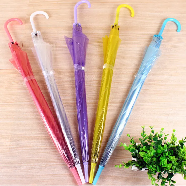 

South Korea Transparent Umbrella Dance Performance Long Umbrella Straight Handle Fashion Creative Advertising Umbrella Currently