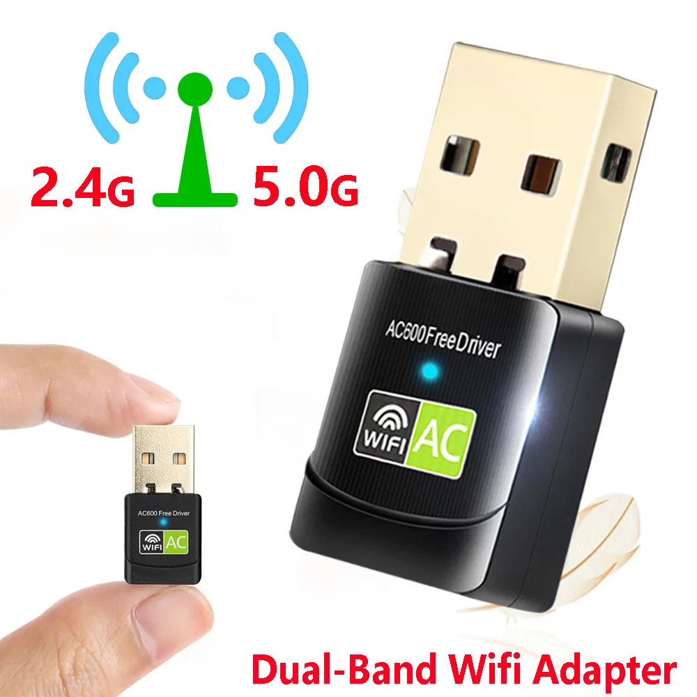 Двухдиапазонный Wi-Fi адаптер 2 4G/телефон беспроводная сеть RTL8811 600 Мбит/с