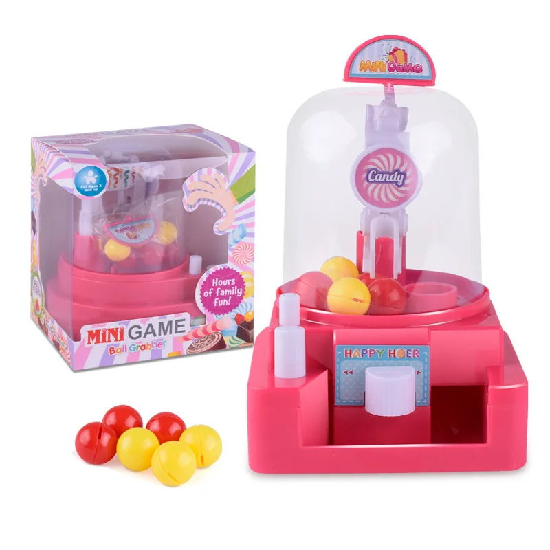 

Model Children Mini Catch Candy Machine Toy Manual Small Catch Ball Machine Clip Ball Machine Educational Toy Wholesale
