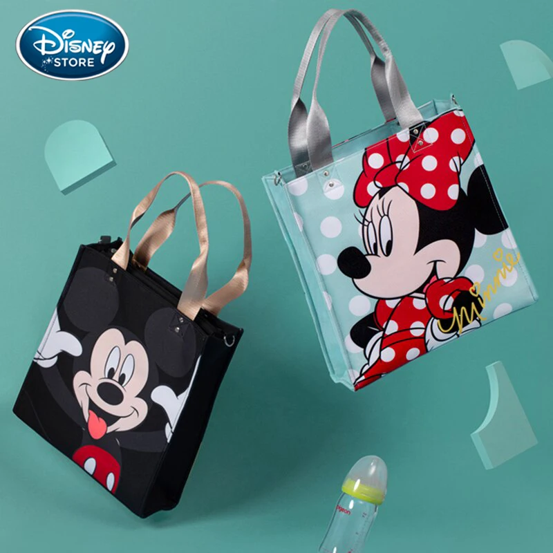 Disney Newest Baby Diaper Tote Bag Maternity Mommy Waterproof Handbag For Baby Care Multifunctional Fashion Mickcy Bags For Mom