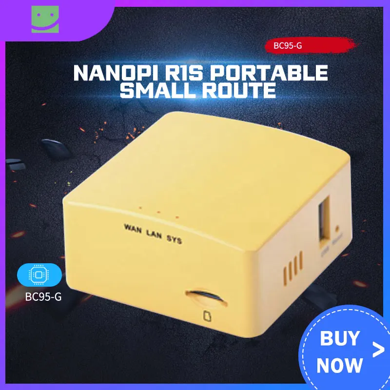 Удобный переносной небольшой маршрут NanoPi R1S все Чи H3/H5 два гигабитных порта Ethernet