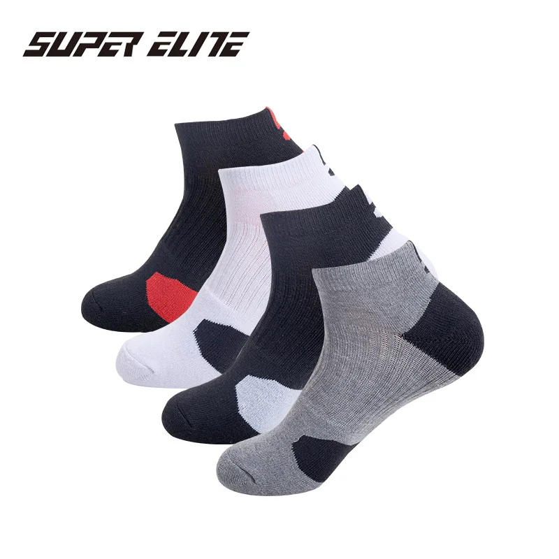 

Professional Sport Short Socks Outdoor Running Cycling Hiking Anti-Skid Sock Terry Bottom Sweat Absorption Deodorant Breathable