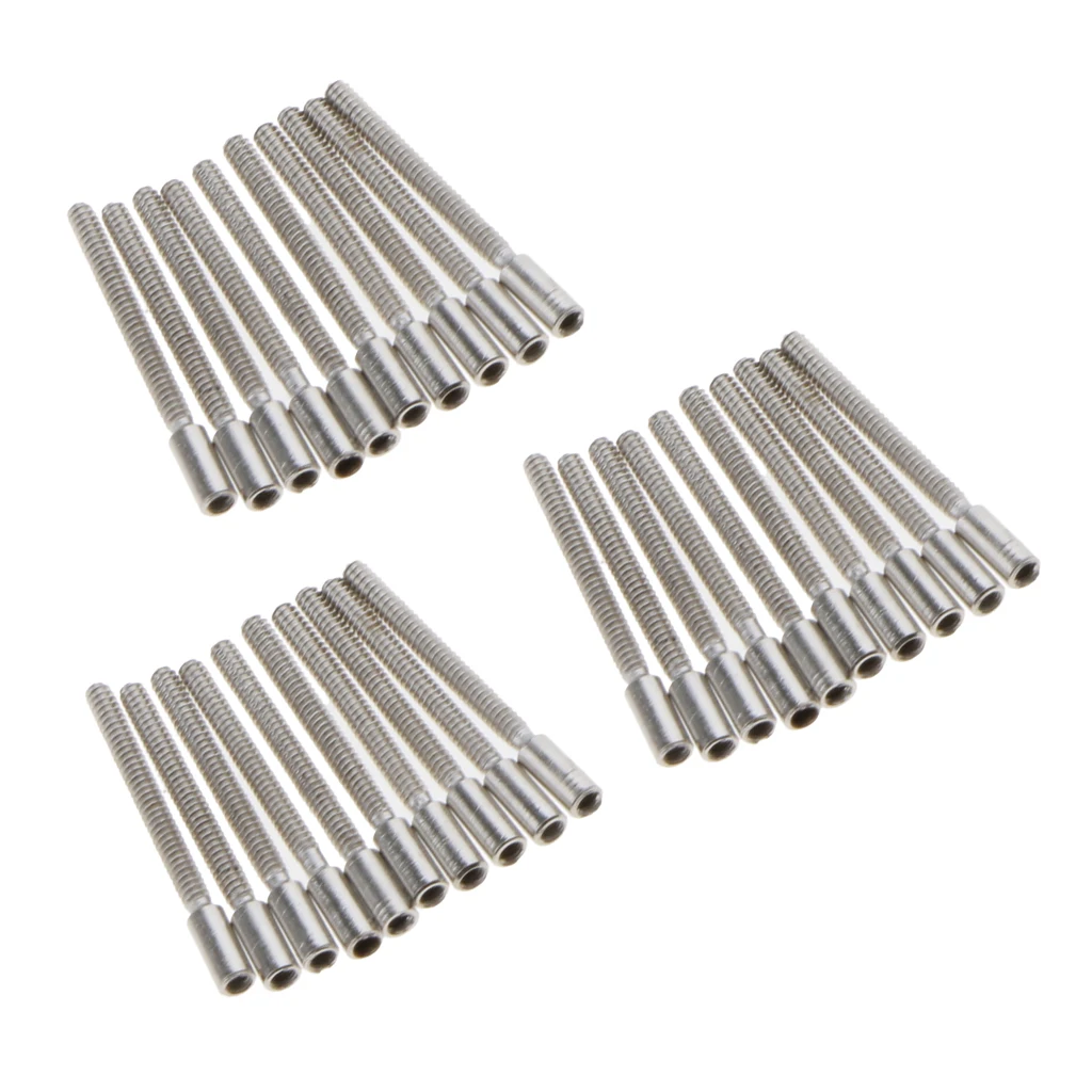 30pcs Metal Wristwatch Stem Extensions Extenders 11.5mm Watch Repairing Tool