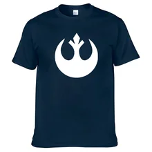 Хлопковая футболка высокого качества футболка с печатным логотипом Rebel брендовый летний костюм с короткими рукавами футболка с джокером из Звездных Войн#9